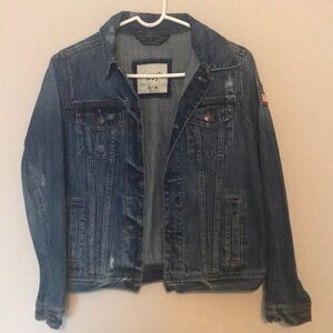Abercrombie Kids Distressed Jean Jacket
